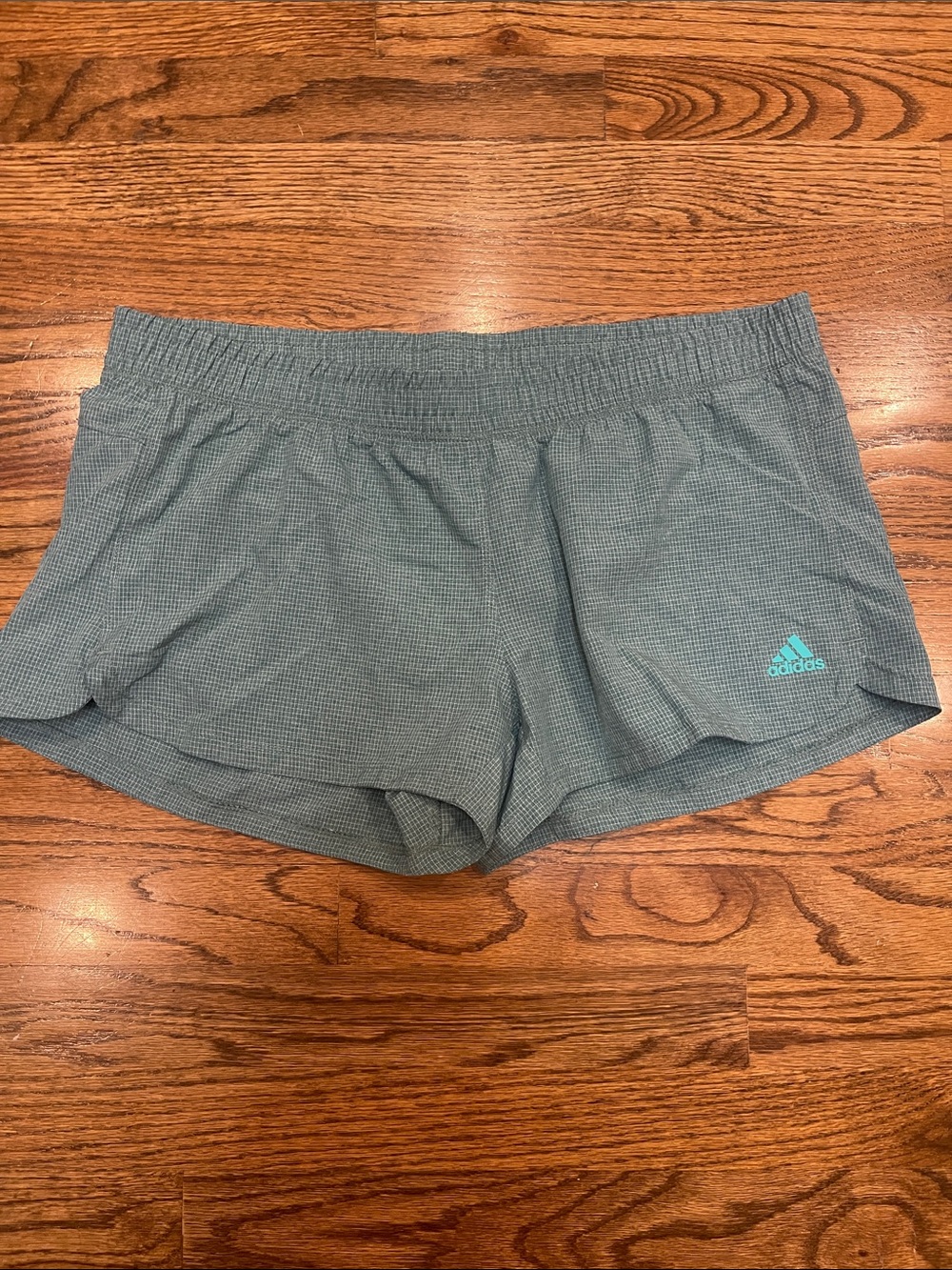 Adidas Women's Teal Athletic Running Shorts Sz L